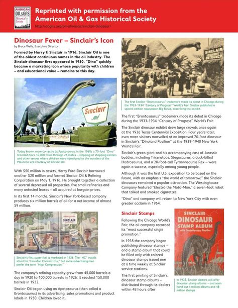 Dinosaur Fever – Sinclair’s Icon .